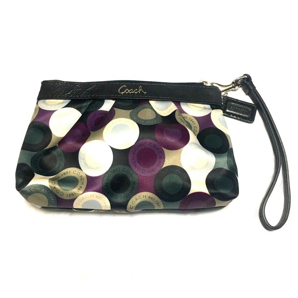 Coach silk wristlet